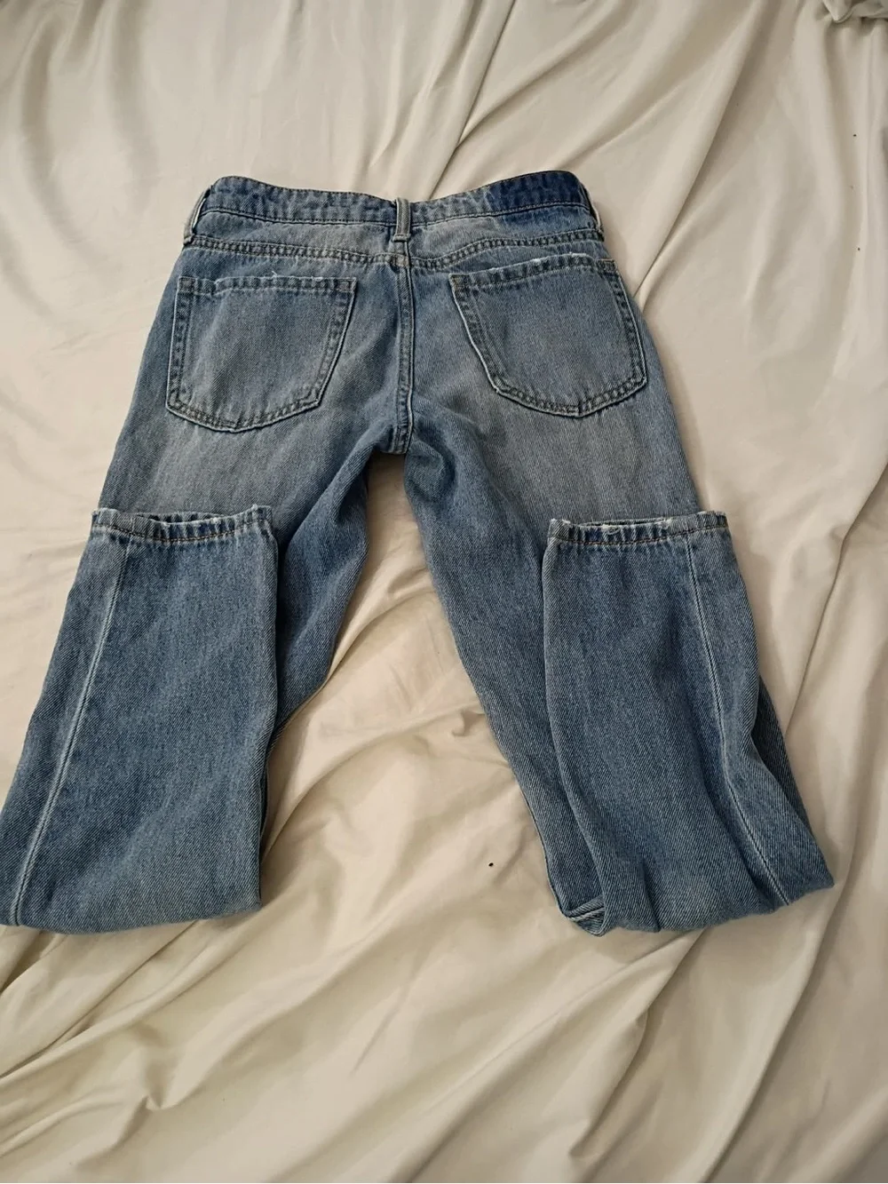 Aeropostale Light Blue Distressed Boyfriend Jeans